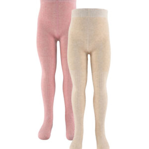 Konges Sløjd Strømpebukser - 2-pak - Rib - Rose Mix
