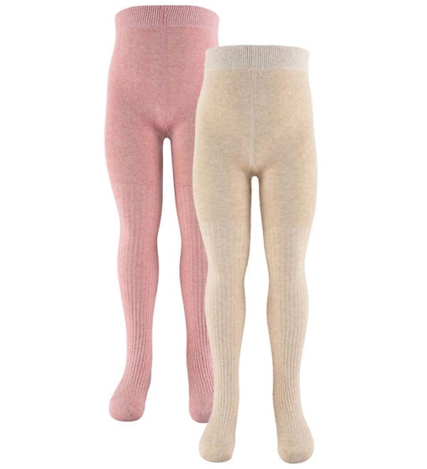Konges Sløjd Strømpebukser - 2-pak - Rib - Rose Mix