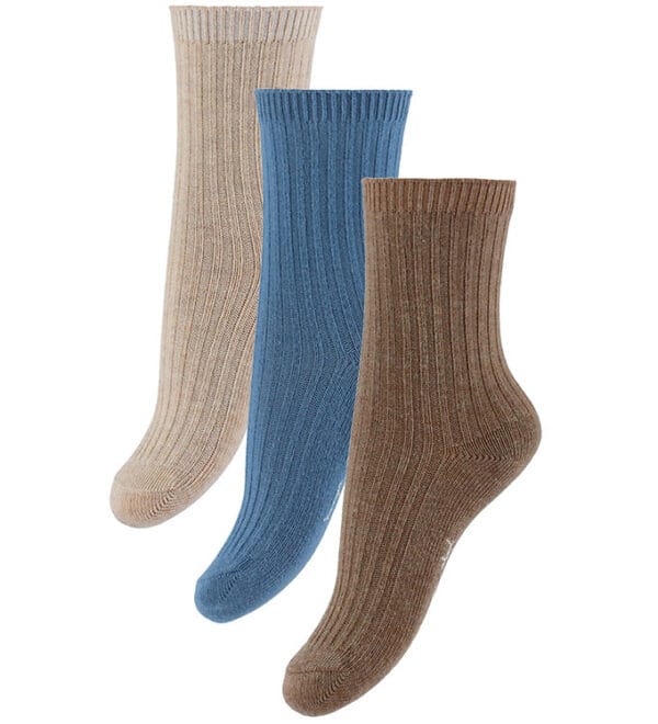 Konges Sløjd Strømper - 3-pak - Rib - Sleet Mix