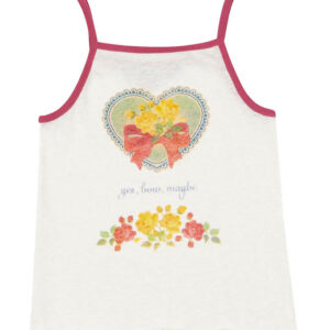 Konges Sløjd Tanktop - Era Strap - Off White/Yesbowmaybe