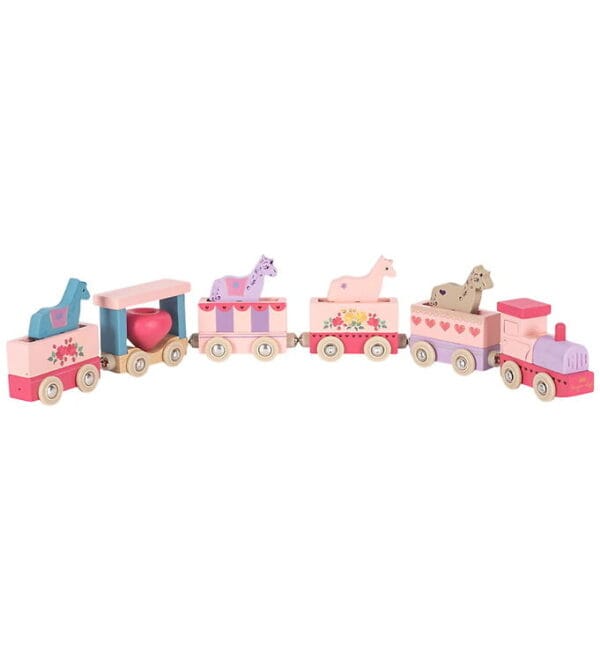 Konges Sløjd Tog - Bøgetræ - Unicorn - Pink