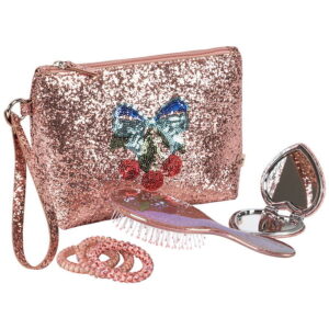 Konges Sløjd Toilettaske m. Tilbehør - Glitter Rose