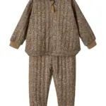 Lajuno quiltet sæt - Chinchilla - 122/128