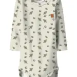 Layo Geo Langærmet Body - Turtledove - 80