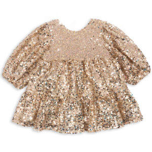 Lila palliet kjole (9-10 år)