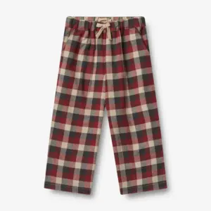 Sasha Trousers - Red Blue Check - 104/4 ÅR
