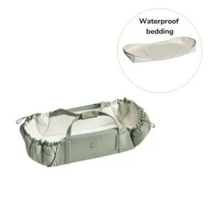SleepCarrier X inkl. waterproof bedding - Agave green
