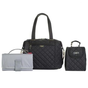 Storksak Pusletaske - Stevie Quilt - Sort