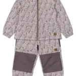 Termosæt med flæse - Cloud gray - 80 CM