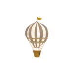 That&apos;s Mine - Wallsticker Retro air balloon small brown - Brown