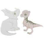 That's Mine Knager - Shane - 2-pak - 9x9 cm - Dino