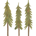 That's Mine Wallstickers - Fyrretræer - 3 stk. - Small