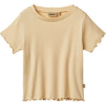 Wheat T-shirt - Rib - Irene - Macadamia