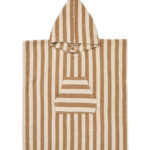 Wheat Badeponcho - Lille - Frotté - Cappucino Stripe