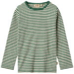 Wheat Bluse - Rib - Stig - Green Stripe