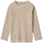Wheat Bluse - Rib - Stig - Stone Stripe