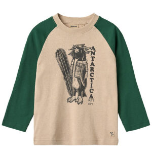 Wheat Bluse - Rolf - Kale m. Pingvin