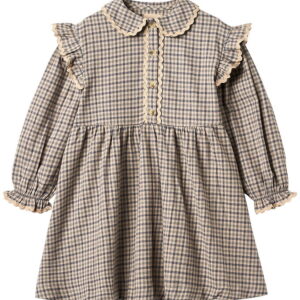 Wheat Kjole - Alissa - Blue Check