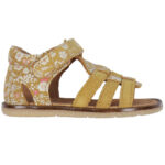 Wheat Sandaler - Bray - Tan White Flowers