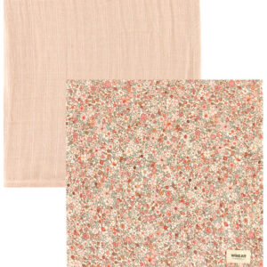 Wheat Stofbleer - 2-Pak - 65x65 cm - Muslin Kaya - Rose Dust