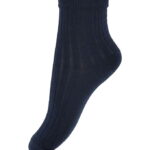 Wheat Strømper - Uld - Rib - Vilde - Navy