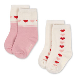 2-pak Jaquard strømper (17-18)