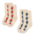 2-pak Jaquard strømper (19-21)