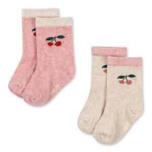 Cherry 2-pak strømper (22-24)