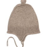 Konges Sløjd Babyhjelm - Uld - Strik - Mattou - Lysebrun