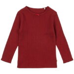 Konges Sløjd Bluse - Minnie - Red Dahlia m. Hulmønster