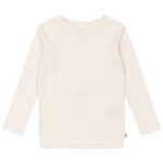 Konges Sløjd Bluse - Rib - Minnie - Antique White m. Hulmønster