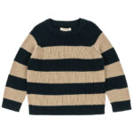 Konges Sløjd Bluse - Uld - Rib - Strik - Vitum - Blue Stripe