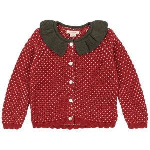 Konges Sløjd Cardigan - Uld - Strik - Strawberry - Barbados Cher