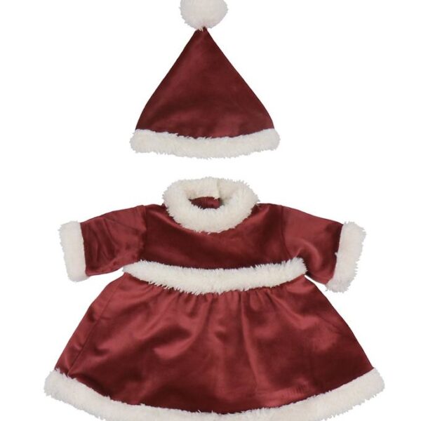 Konges Sløjd Dukketøj - Julekjole-sæt - Jolly Red