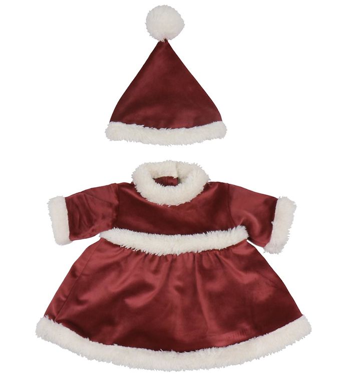 Konges Sløjd Dukketøj - Julekjole-sæt - Jolly Red