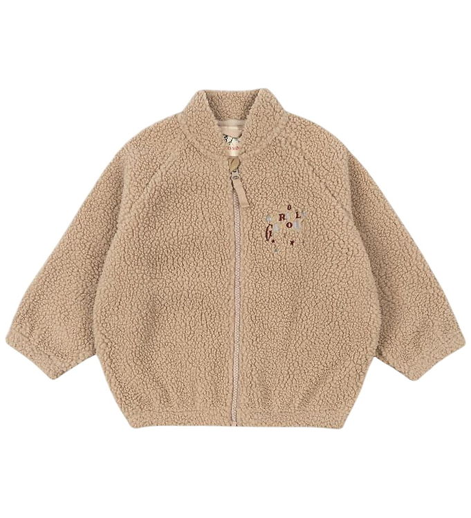 Konges Sløjd Fleecejakke - Jazz Teddy - Oxford Tan