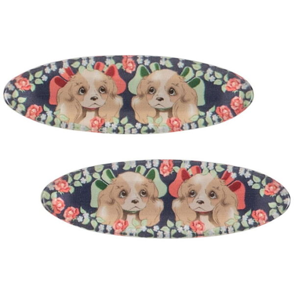 Konges Sløjd Hårspænder - 4 cm - 2-pak - Agnes - Puppy