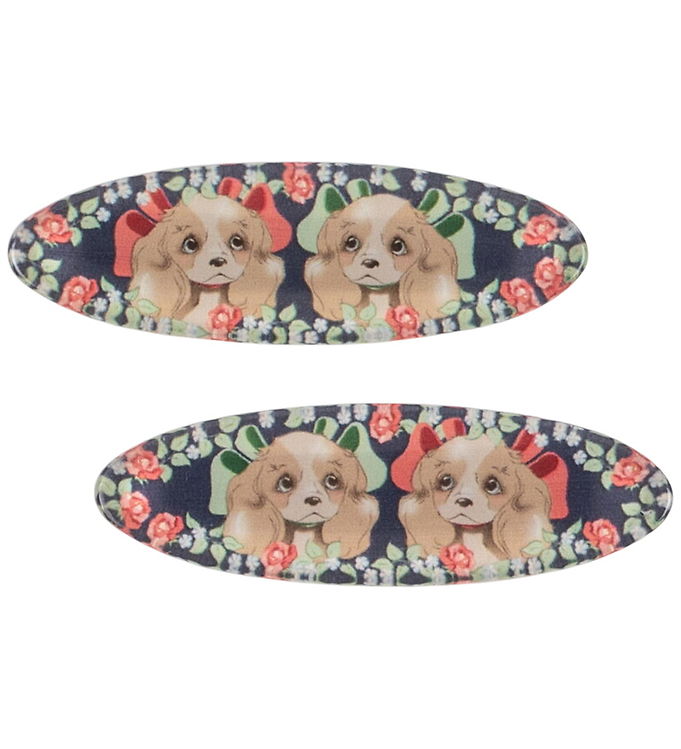 Konges Sløjd Hårspænder - 4 cm - 2-pak - Agnes - Puppy