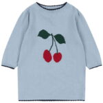 Konges Sløjd Kjole - Bomuld/Uld - Strik - Alexa - Blue Fog