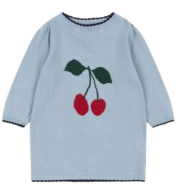 Konges Sløjd Kjole - Bomuld/Uld - Strik - Alexa - Blue Fog