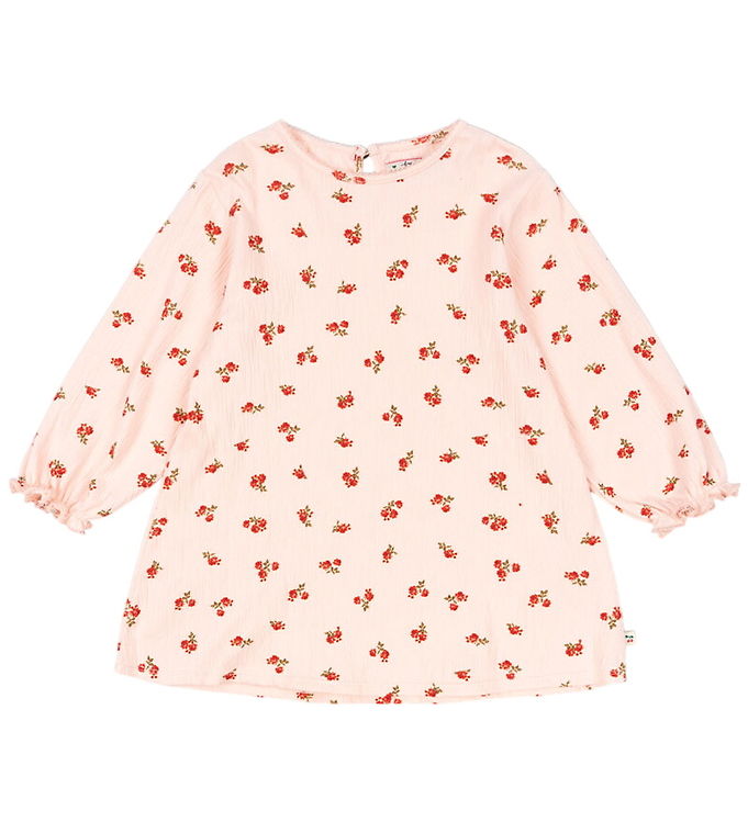 Konges Sløjd Kjole - Chleo - Rosa Pink m. Blomster