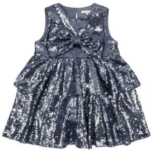 Konges Sløjd Kjole - Rosie - Bel Air Blue m. Pailletter