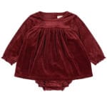 Konges Sløjd Kjolebody - Velour - Jingle - Red Dahlia