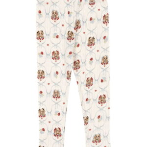 Konges Sløjd Leggings - Rib - Minnie - Puppy m. Hulmønster