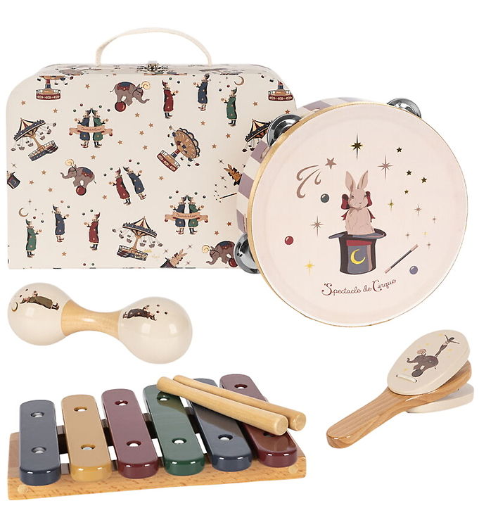 Konges Sløjd Musikinstrumenter - Træ - 4 Dele - Circus
