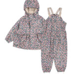 Konges Sløjd Regntøj m. Seler/Fleece - PU - Palme - Kyoto