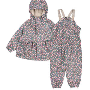 Konges Sløjd Regntøj m. Seler/Fleece - PU - Palme - Kyoto