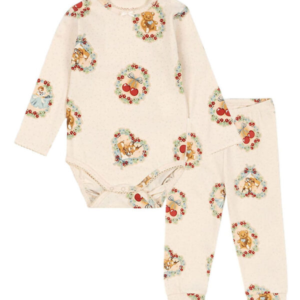 Konges Sløjd Sæt - Body l/æ/Leggings - Deer Diary