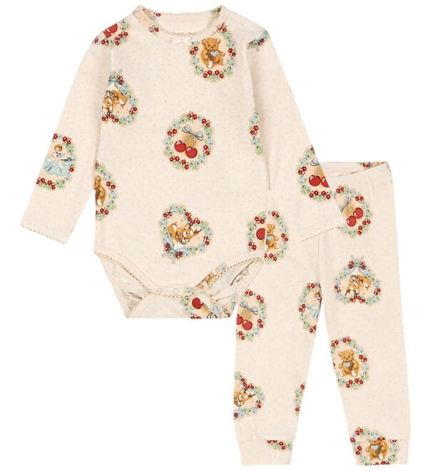 Konges Sløjd Sæt - Body l/æ/Leggings - Deer Diary