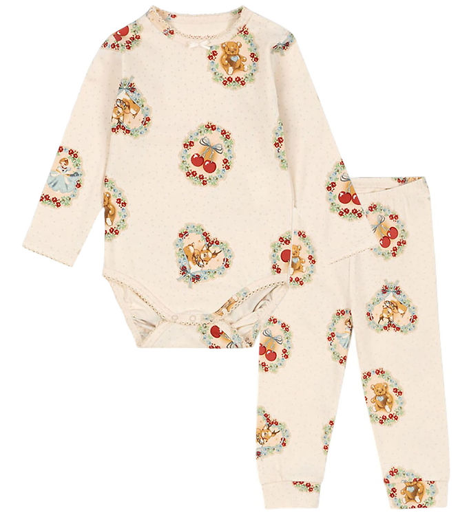 Konges Sløjd Sæt - Body l/æ/Leggings - Deer Diary